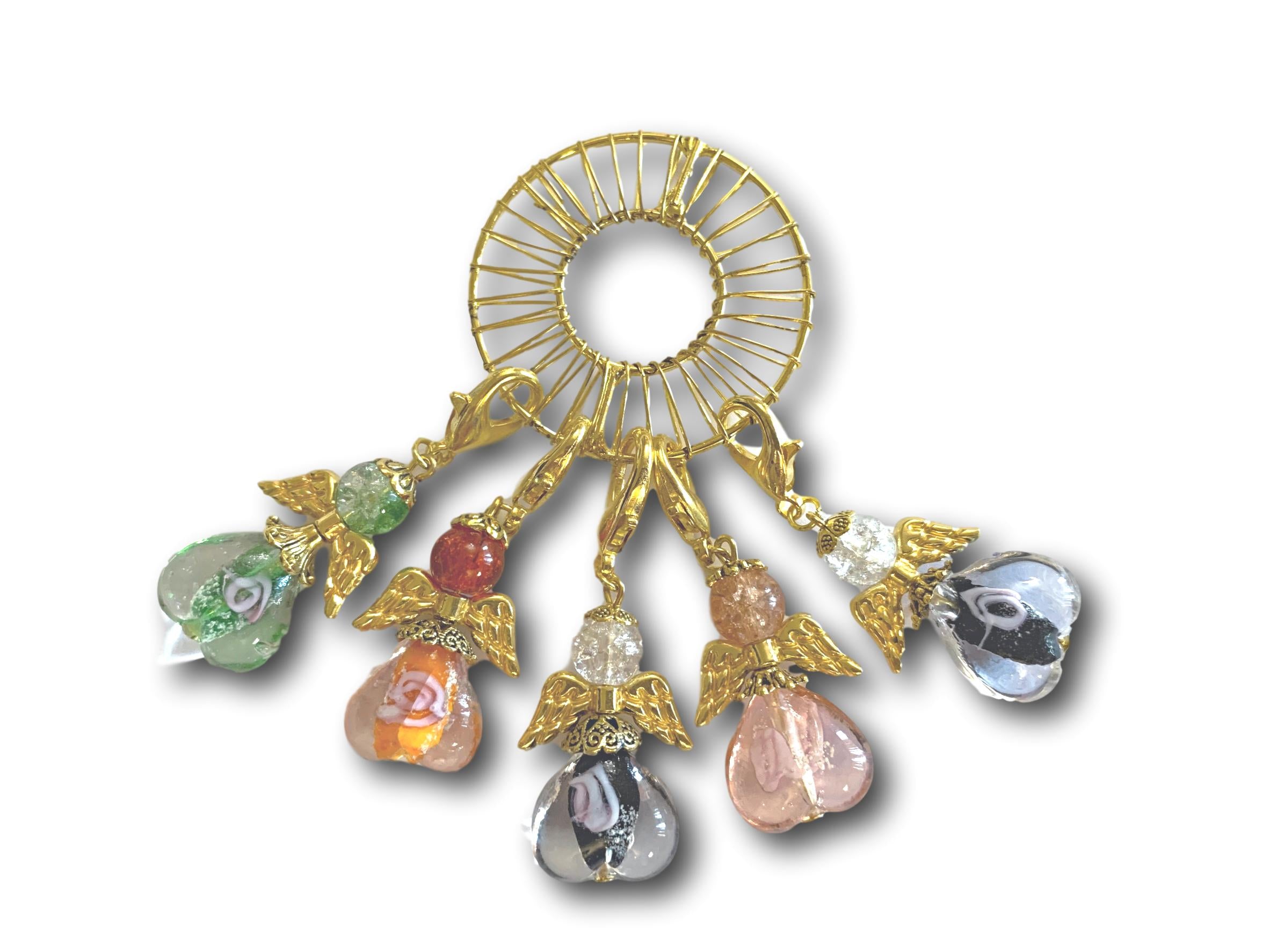 Angelical M3 - #053 Set of 5 Stitch Markers - Bonita Patterns