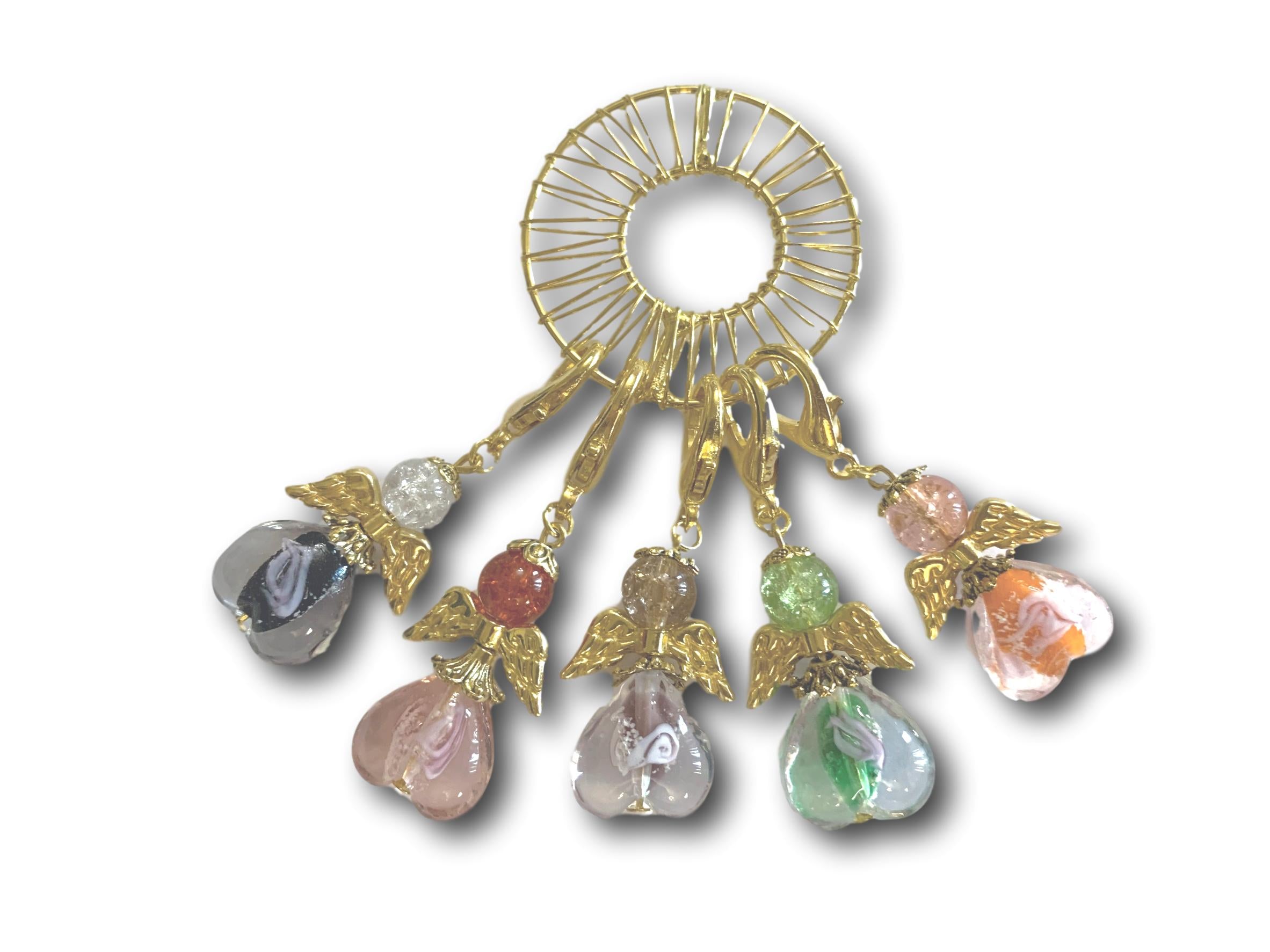 Angelical M3 - #054 Set of 5 Stitch Markers - Bonita Patterns