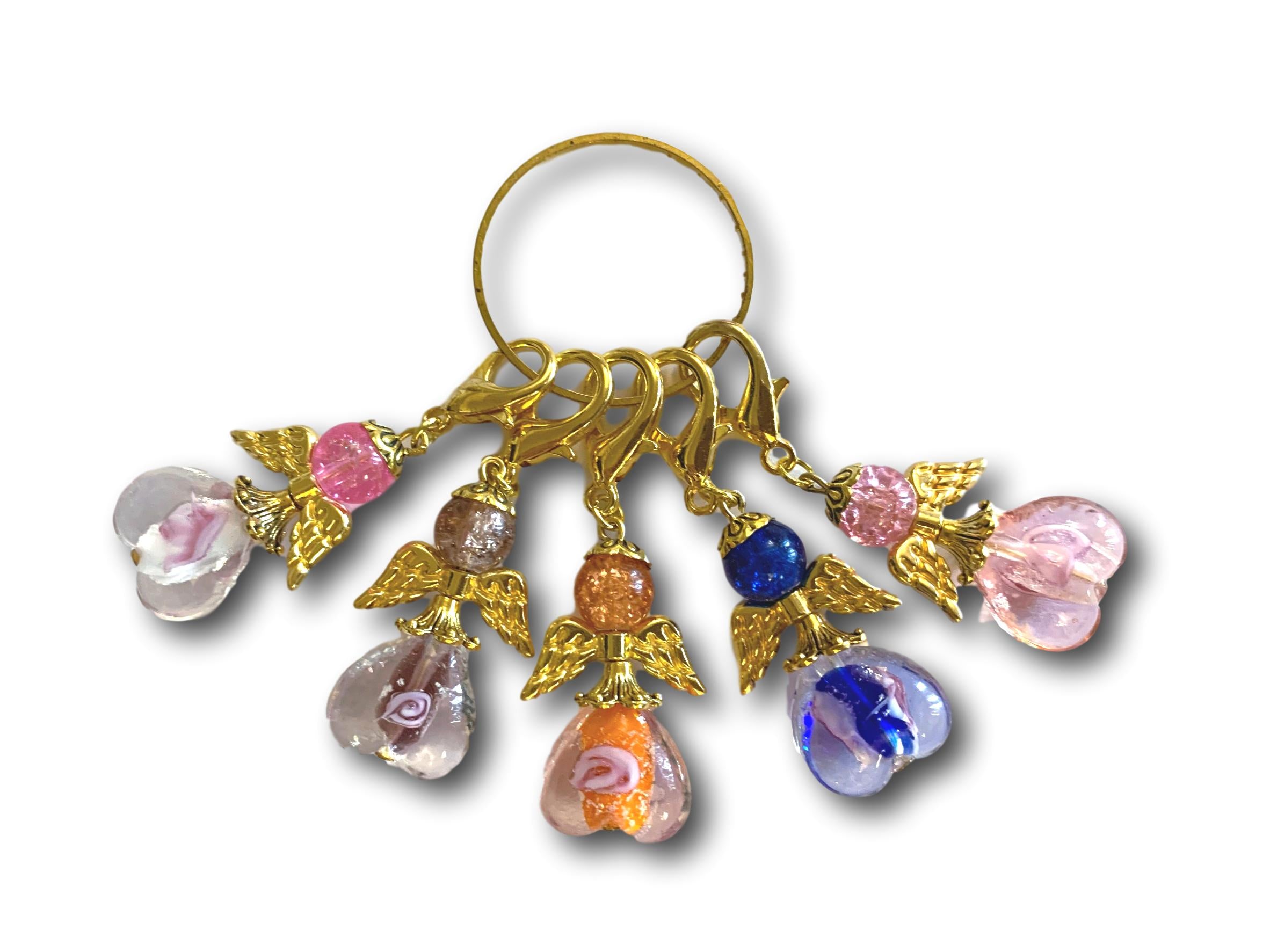 Angelical M3 - #056 Set of 5 Stitch Markers - Bonita Patterns
