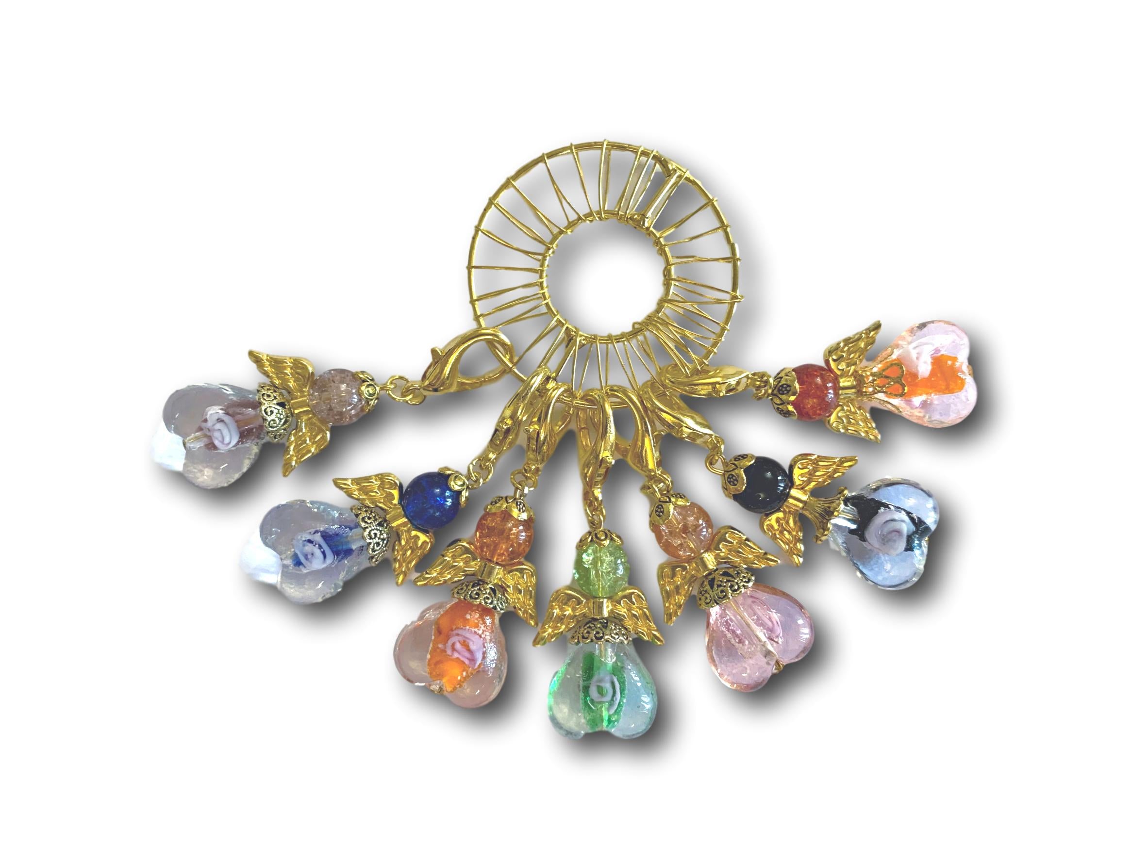 Angelical M3 - #052 Set of 7 Stitch Markers - Bonita Patterns