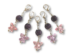 Butterfly B1 - #055 Set of 5 Stitch Markers