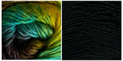 BLACK + TREASURE - Embossed Fall Pocket Shawl KIT