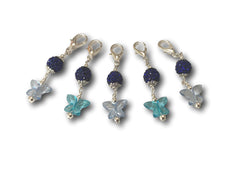 Butterfly B1 - #054 Set of 5 Stitch Markers - Bonita Patterns
