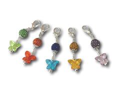 Butterfly B1 - #060 Set of 5 Stitch Markers - Bonita Patterns