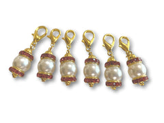 Crystal CP - #053 Set of 6 Stitch Markers