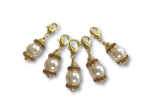 Crystal CP - #054 Set of 5 Stitch Markers