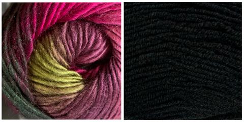BLACK + CALLA LILY (100% ACRYLIC) - Embossed Phoenix Scarf KIT