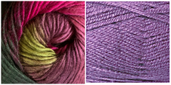 LILAC + CALLA LILY - Embossed Natura Shawl KIT