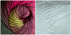 (100% ACRYLIC) WHITE + CALLA LILY - Calla Lily Shawl KIT - Bonita Patterns