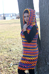 Crocodile Stitch Hooded Vest - Bonita Patterns