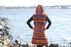 Crocodile Stitch Hooded Vest - Bonita Patterns
