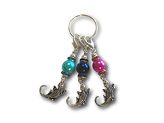 Crocodile M1 - #047 - Set of 3 Stitch Markers - Bonita Patterns