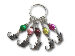 Crocodile M1 - #035 - Set of 5 Stitch Markers - Bonita Patterns