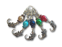 Crocodile M1 - #038 - Set of 5 Stitch Markers - Bonita Patterns
