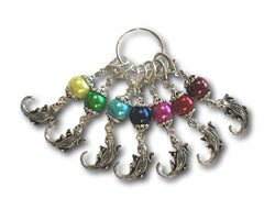 Crocodile M2 - #040 - Set of 7 Stitch Markers - Bonita Patterns