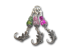 Crocodile M3 - #074 - Set of 3 Stitch Markers - Bonita Patterns