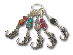 Crocodile M3 - #065 - Set of 5 Stitch Markers - Bonita Patterns