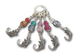 Crocodile M3 - #080 - Set of 5 Stitch Markers - Bonita Patterns