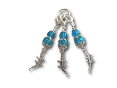 Crocodile M4 - #077 - Set of 3 Stitch Markers - Bonita Patterns