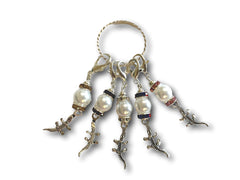 Crocodile M5 - #087 - Set of 5 Stitch Markers - Bonita Patterns