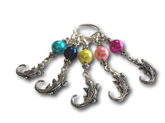 Crocodile M6 - #093 - Set of 5 Stitch Markers - Bonita Patterns