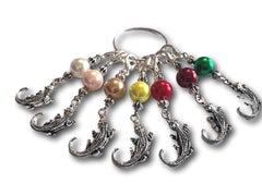 Crocodile M6 - #091 - Set of 7 Stitch Markers - Bonita Patterns