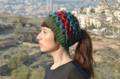Duo Crocodile Stitch Capuche Hood & Messy Bun Hats - Bonita Patterns