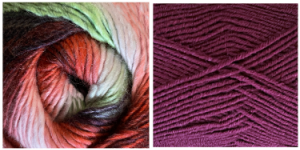 MAGENTA + CROSSROADS - Embossed Fascination Shawl KIT
