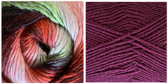 MAGENTA + CROSSROADS - Embossed Fascination Shawl KIT