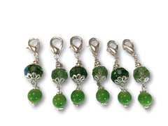 Crystal C2 - Ref #002 Set of 6 stitch markers - Bonita Patterns