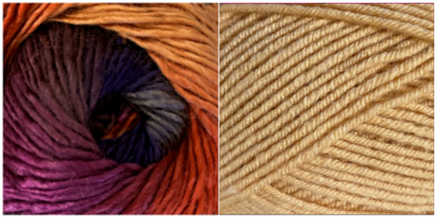 BUTTERSCOTCH + DELPHINIUM - Embossed Phoenix Scarf KIT