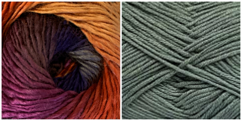 DARK GREY + DELPHINIUM - Embossed Natura Hat KIT