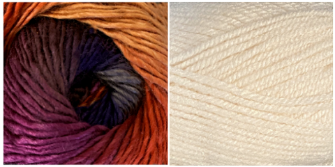 DELPHINIUM + VANILLA - Embossed Phoenix Scarf KIT
