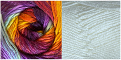 (NEW) WHITE + EASY TO LOVE - Embossed Natura Shawl KIT - Bonita Patterns