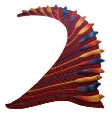 Embossed Phoenix Vortex Shawl - Crochet Pattern - Bonita Patterns