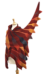 Embossed Phoenix Vortex Shawl - Crochet Pattern - Bonita Patterns