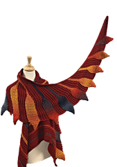 Embossed Phoenix Vortex Shawl - Crochet Pattern - Bonita Patterns