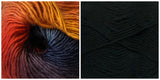 (Sizes Small/Medium or Large - X-Large) PREORDER KIT Embossed Phoenix Cardigan - BLACK + FASCINATION - Bonita Patterns