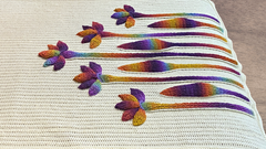 Embossed Flora Throw CAL - PDF Pattern Only