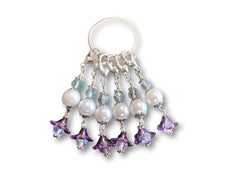 Flowering F2- #002 Set of 6 Stitch Markers - Bonita Patterns