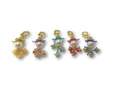 Flowering PF - #061 Set of 5 Stitch Markers - Bonita Patterns