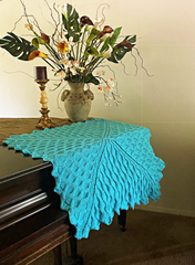 (NEW) Embossed Foliage Reversible Blanket - PDF Crochet Pattern