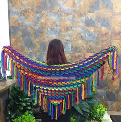 Crocodile Stitch Shawl - Bonita Patterns