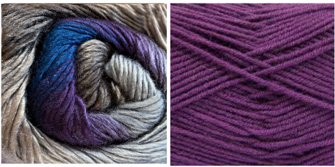(NEW) PURPLE + HYDRANGEA - Embossed Fall Pocket Shawl KIT