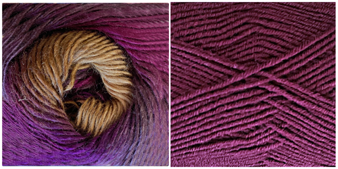 MAGENTA + LUPINE - Embossed Flora Throw KIT