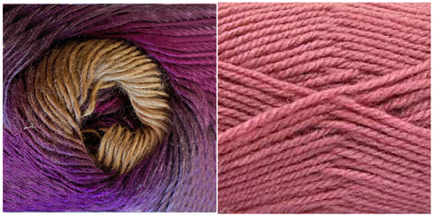 (NEW) ROUGE + LUPINE - Embossed Natura Shawl KIT