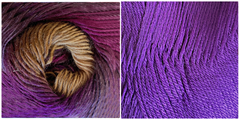 VIOLET+ LUPINE - Embossed Flora Throw KIT