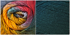 PETROLEUM BLUE + MARIGOLD - Embossed Natura Hat KIT