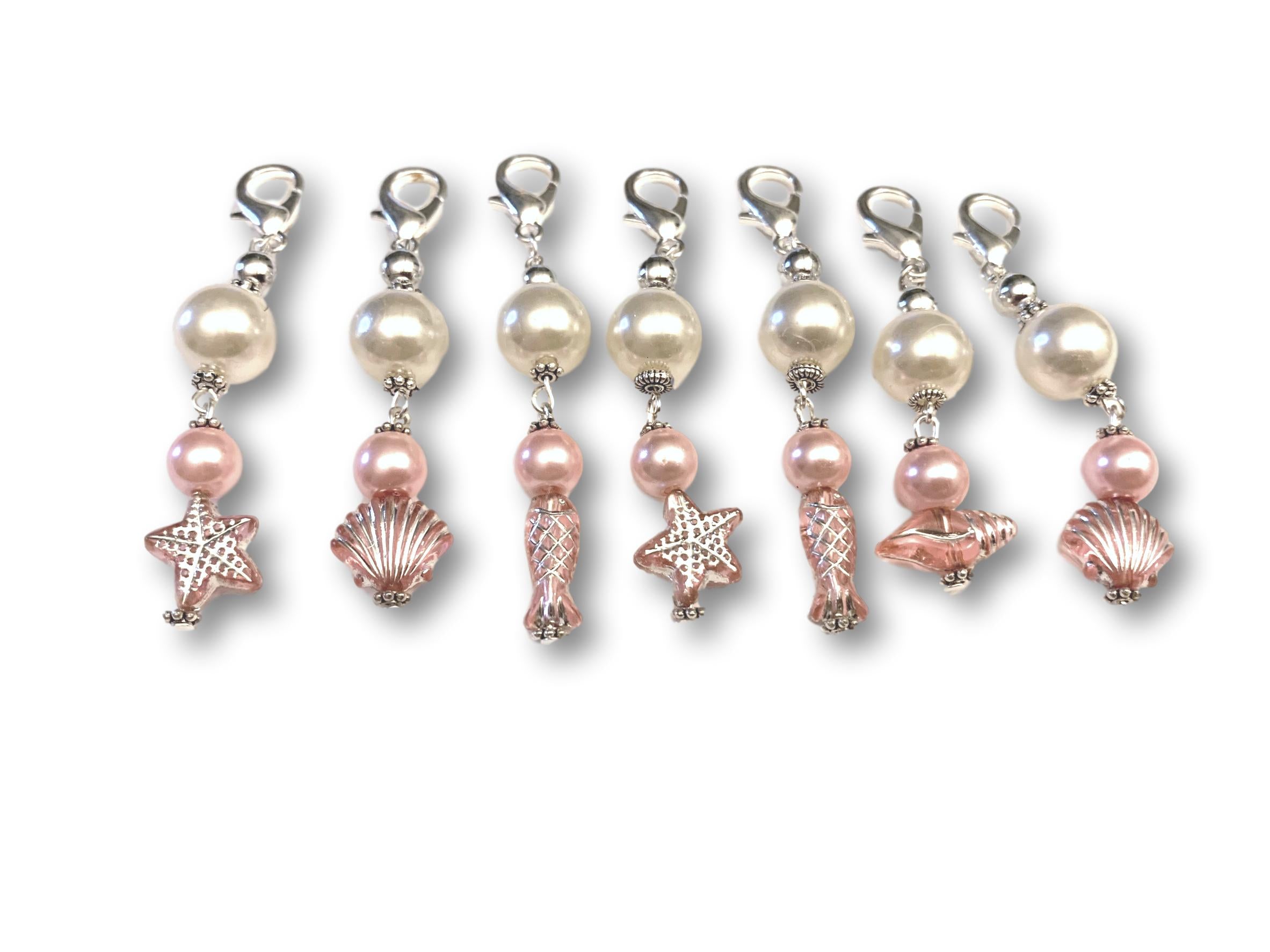 Marine S1 - Ref #033 Set of 7 stitch markers - Bonita Patterns