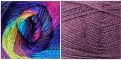 (NEW) LAVENDER + MISTY - Embossed Natura Shawl KIT